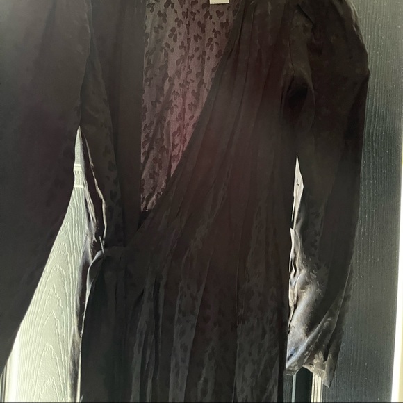 NWT Express Black Wrap Dress - Picture 2 of 3